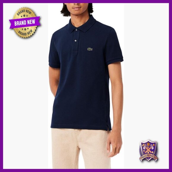 Slim Fit Cotton Polo Shirt Short Sleeve Casual Button Up